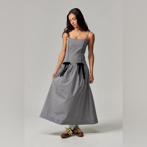 Damson Madder Dresses & Skirts - NWT Damson Madder Persephone Midi Dress in Black Gingham UK 16 / US 12